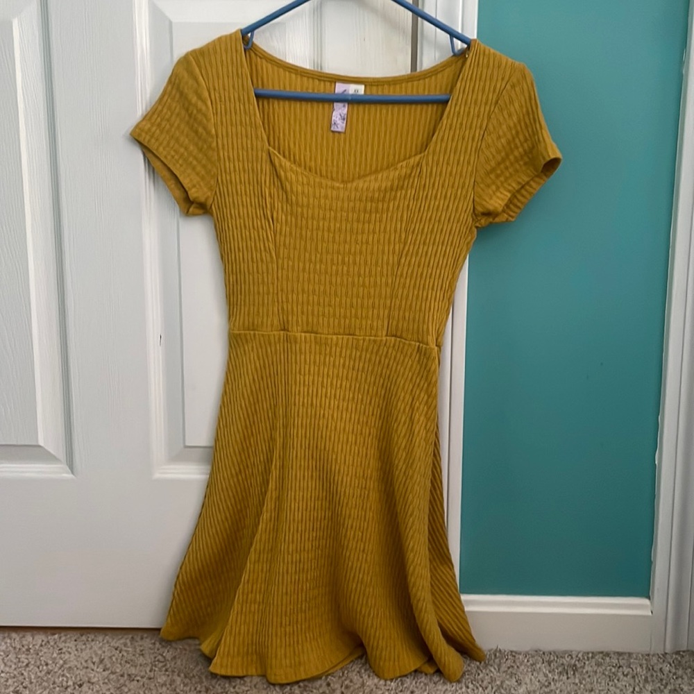 yellow dress from Francesca’s